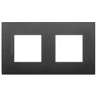 VIMAR SPA - VIW19643.AB.71 PLACCA 4M (2+2)INT71 CL ANTIBATT. NERO