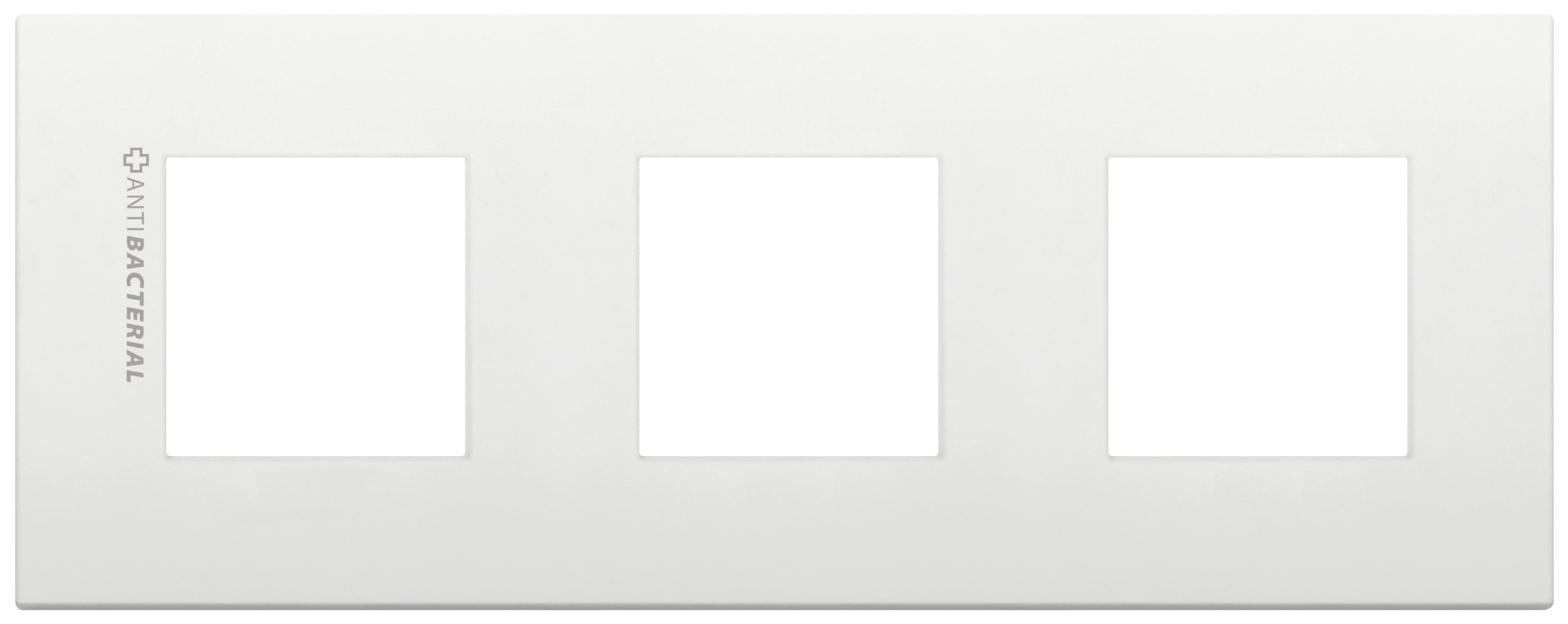 VIMAR SPA - VIW19644.AB.74 PLACCA 6M (2+2+2)INT71 CL ANTIBAT.BIANCO