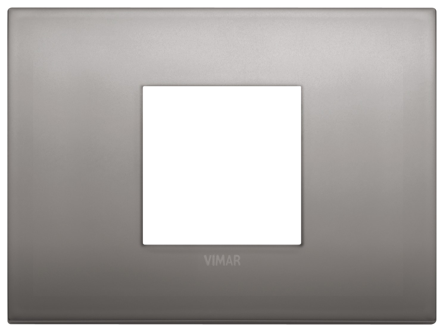 VIMAR SPA VIW19652.10 PLACCA CLASSIC 2M CENTRALI NICHEL NERO