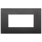 VIMAR SPA - VIW19654.AB.71 Placca Classic 4M antibatterico nero