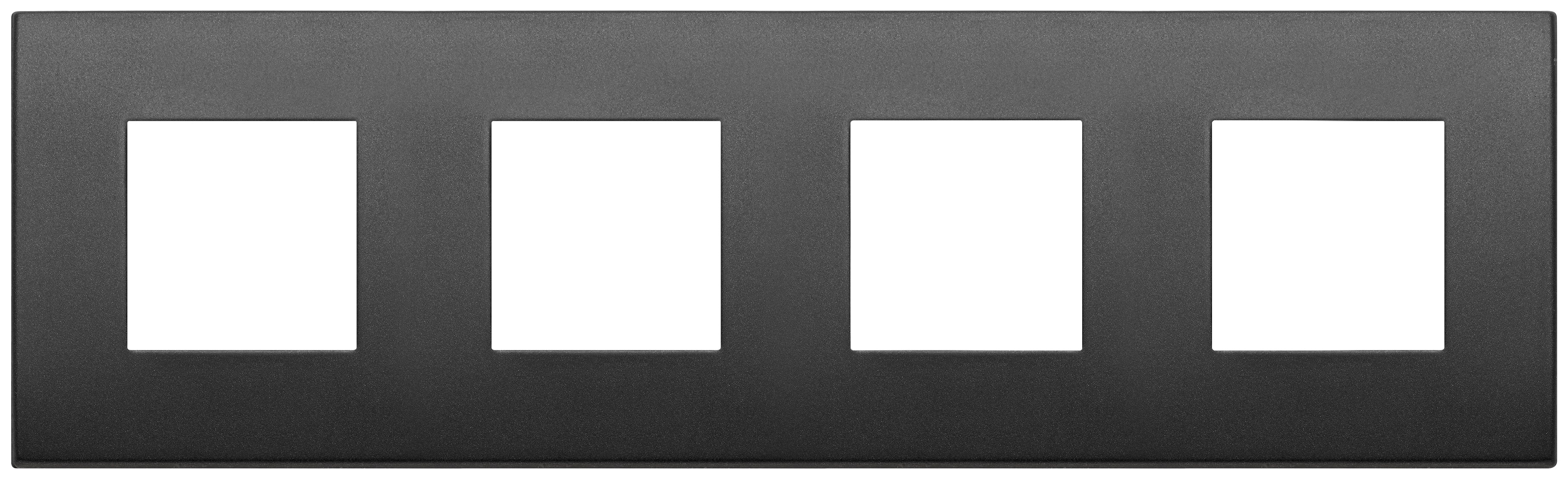 VIMAR SPA - VIW19669.01 PLACCA 8M (2+2+2+2)INT71 CL GRAFITE MATT