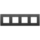 VIMAR SPA - VIW19669.AB.71 Placca 8M (2+2+2+2)int71 CL antibat.nero