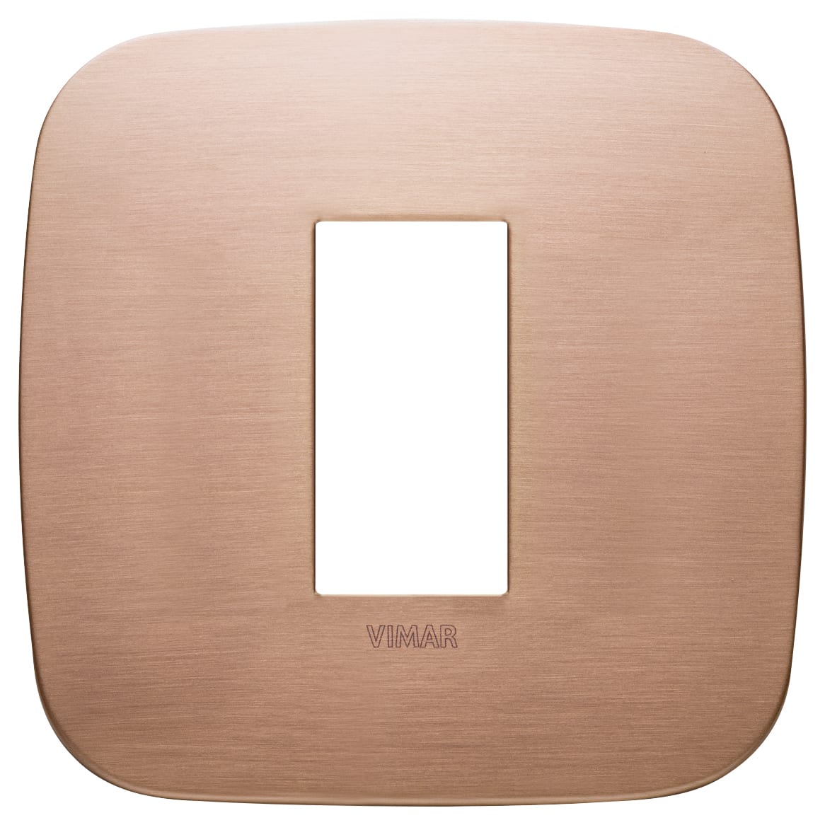 VIMAR SPA - VIW19671.11 PLACCA ROUND 1M RAME SPAZZOLATO