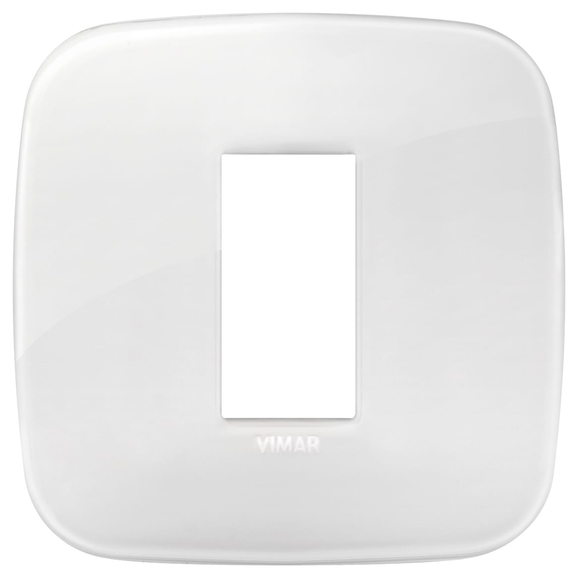 VIMAR SPA - VIW19671.B66 PLACCA ROUND 1M REFLEX GHIACCIO TOT.LOOK