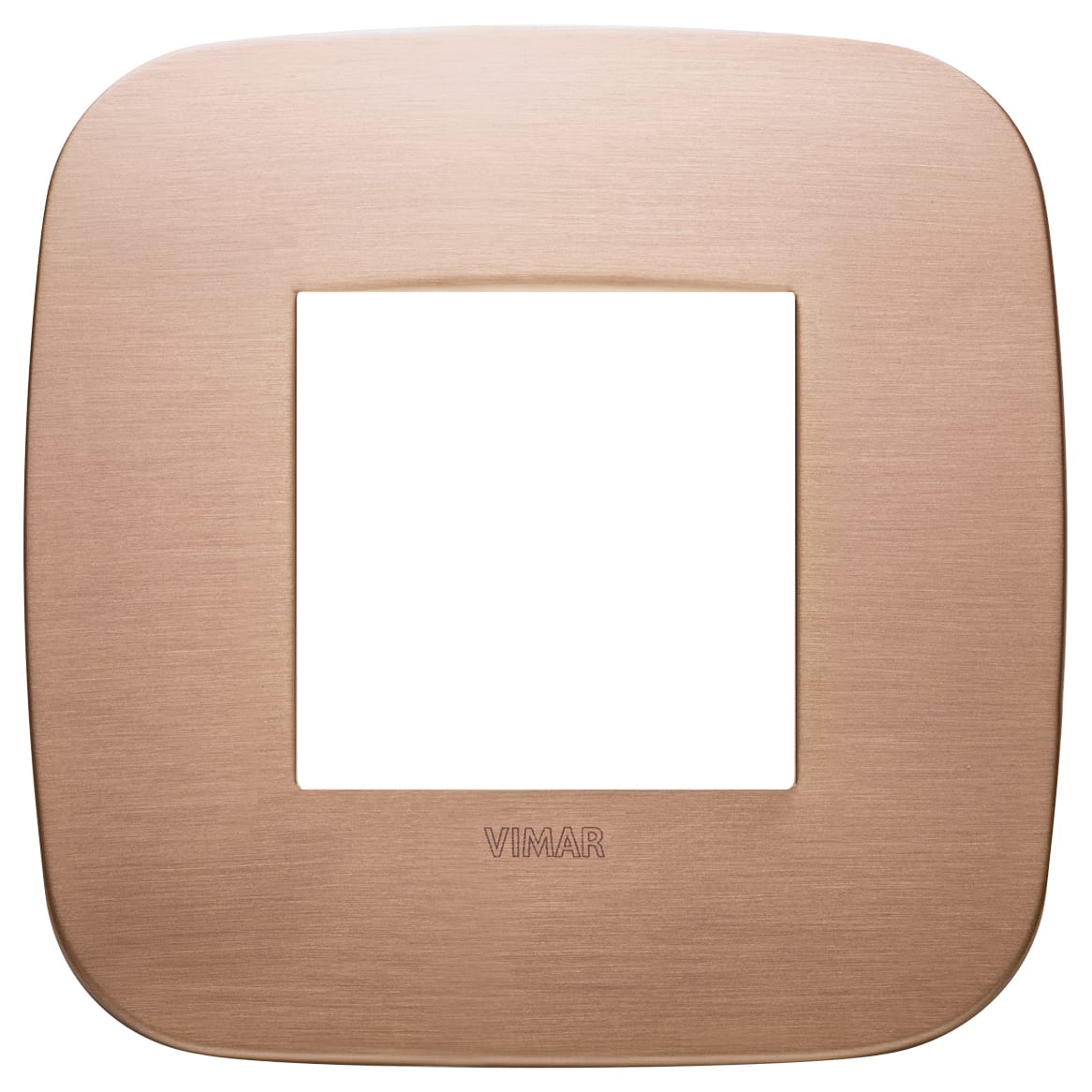 VIMAR SPA - VIW19672.11 PLACCA ROUND 2M RAME SPAZZOLATO