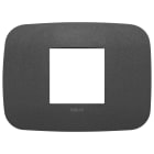 VIMAR SPA VIW19682.21 PLACCA ROUND 2M CENTRALI GRAFITE MATT