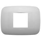 VIMAR SPA - VIW19682.23 Placca Round 2M centrali argento matt