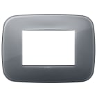 VIMAR SPA - VIW19683.61 Placca Round 3M Reflex grigio fumè