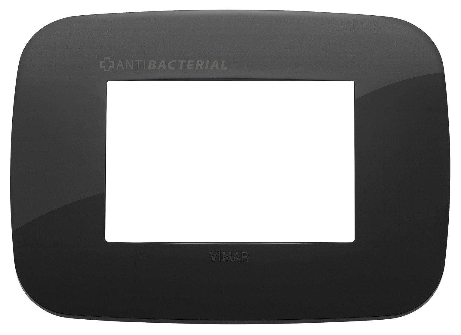 VIMAR SPA - VIW19683.AB.81 PLACCA ROUND 3M ANTIBATTERICO NERO