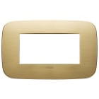 VIMAR SPA - VIW19684.12.01 Placca Round 4M ottone spazzolato