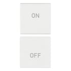 VIMAR SPA - VIW19751.AB.1.B Due mezzi tasti 1M ON/OFF antibat.bianco