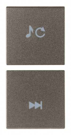 VIMAR SPA - VIW19751.5.M Due mezzi tasti 1M sorg./traccia Metal