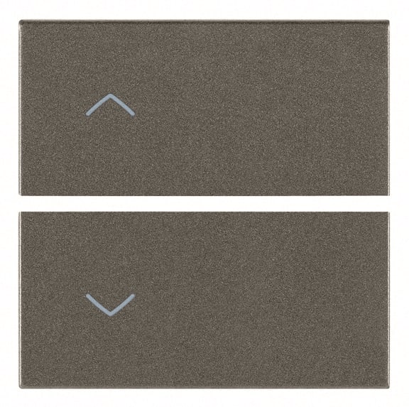 VIMAR SPA - VIW19752.2.M Due mezzi tasti 2M simboli frecce Metal