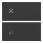 VIMAR SPA VIW19752.3 DUE MEZZI TASTI 2M DIMMER GRIGIO