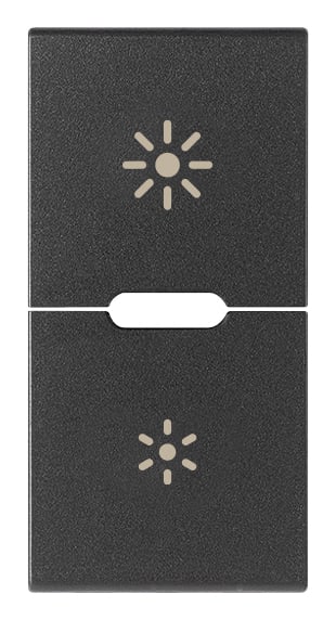 VIMAR SPA - VIW19755.3 Due mezzi tasti 1M dimmer grigio