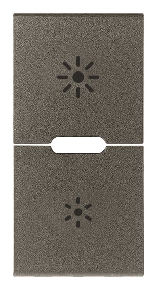 VIMAR SPA VIW19755.3.M DUE MEZZI TASTI 1M DIMMER METAL