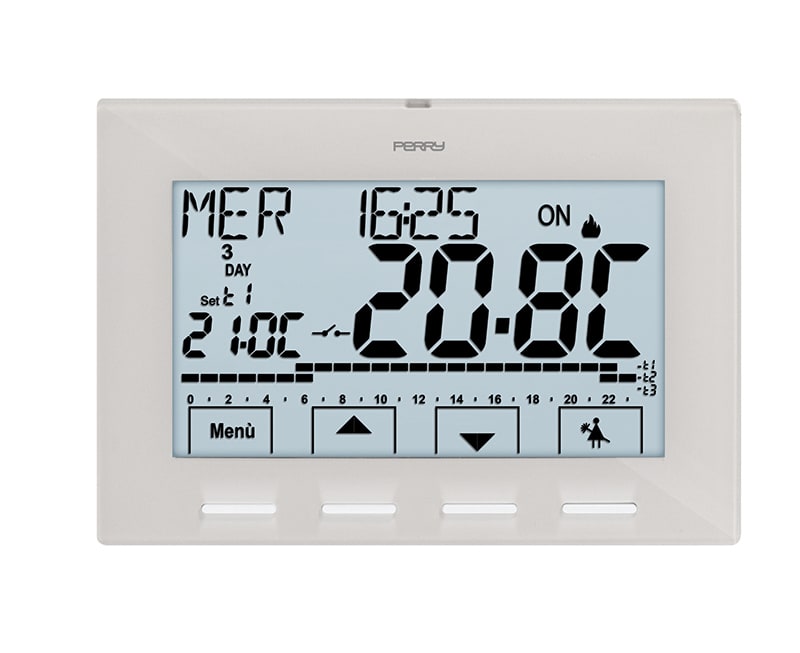 PERRY PER1CRCR029B CRONOT. MENU 4 TASTI 230V BIANCO