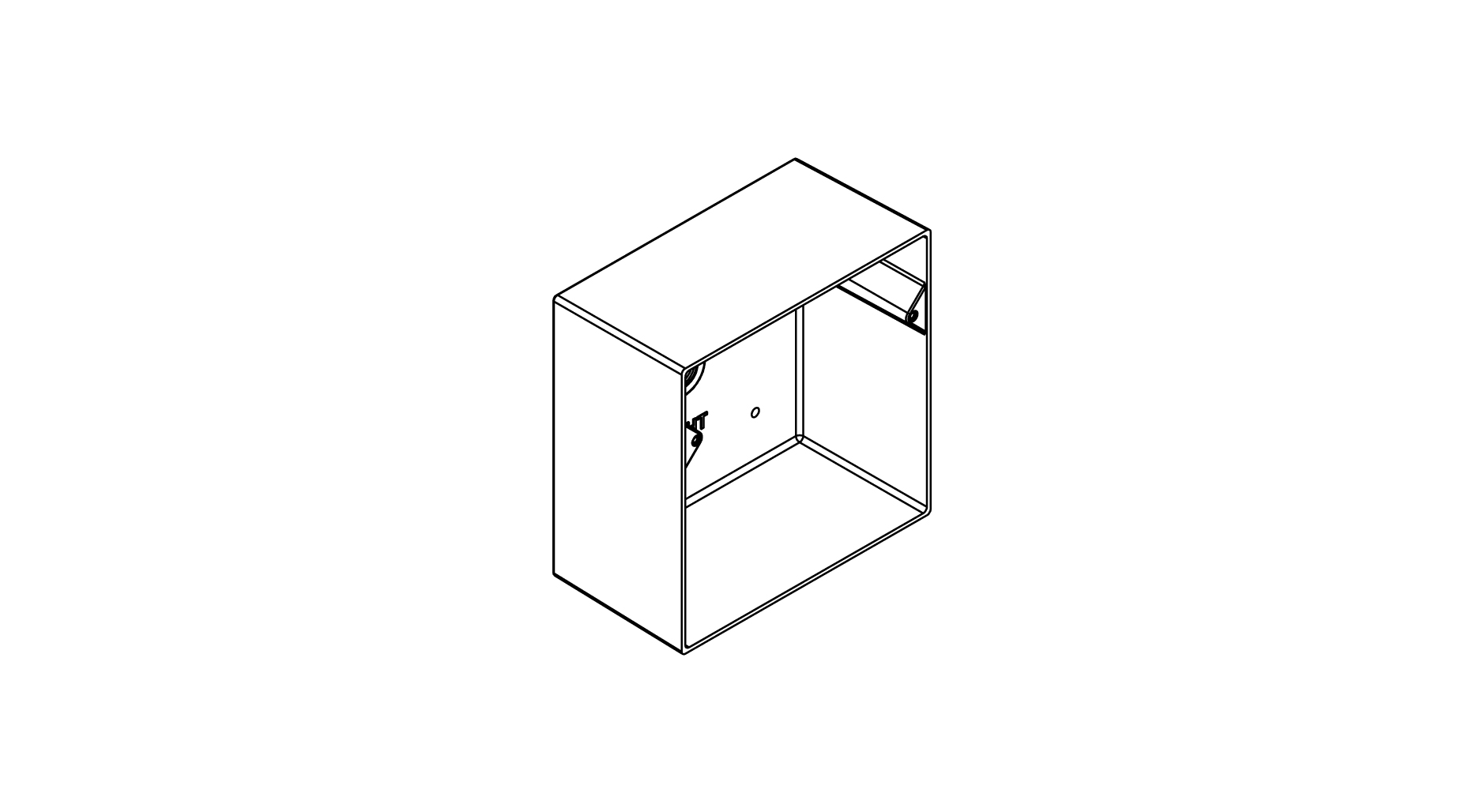 TARGETTI - TAR1E3440 ZEDGE PRO APPLIQUE HOUSING FE