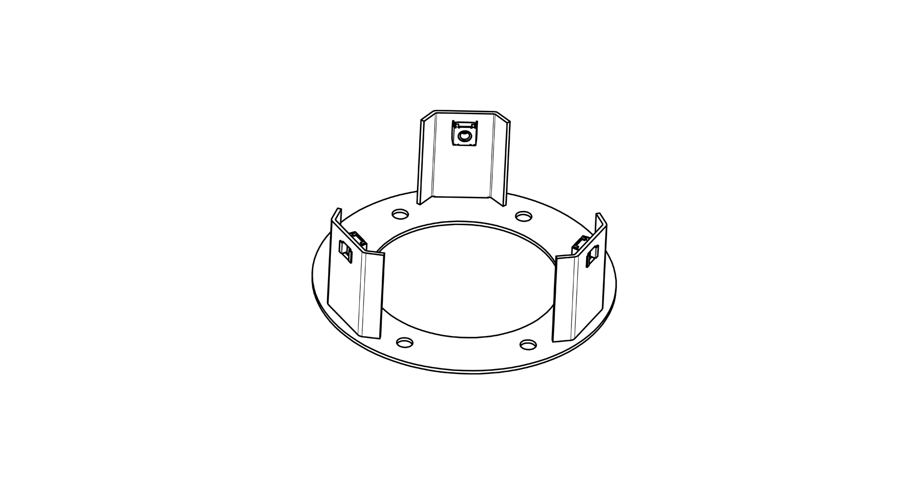 TARGETTI - TAR1E3449 MR.BO MOUNTING PLATE