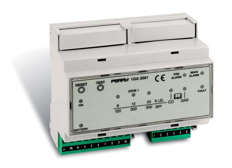 PERRY - PER1GA2001 CENTRALE 1 ZONA PER GAS MODULO DIN