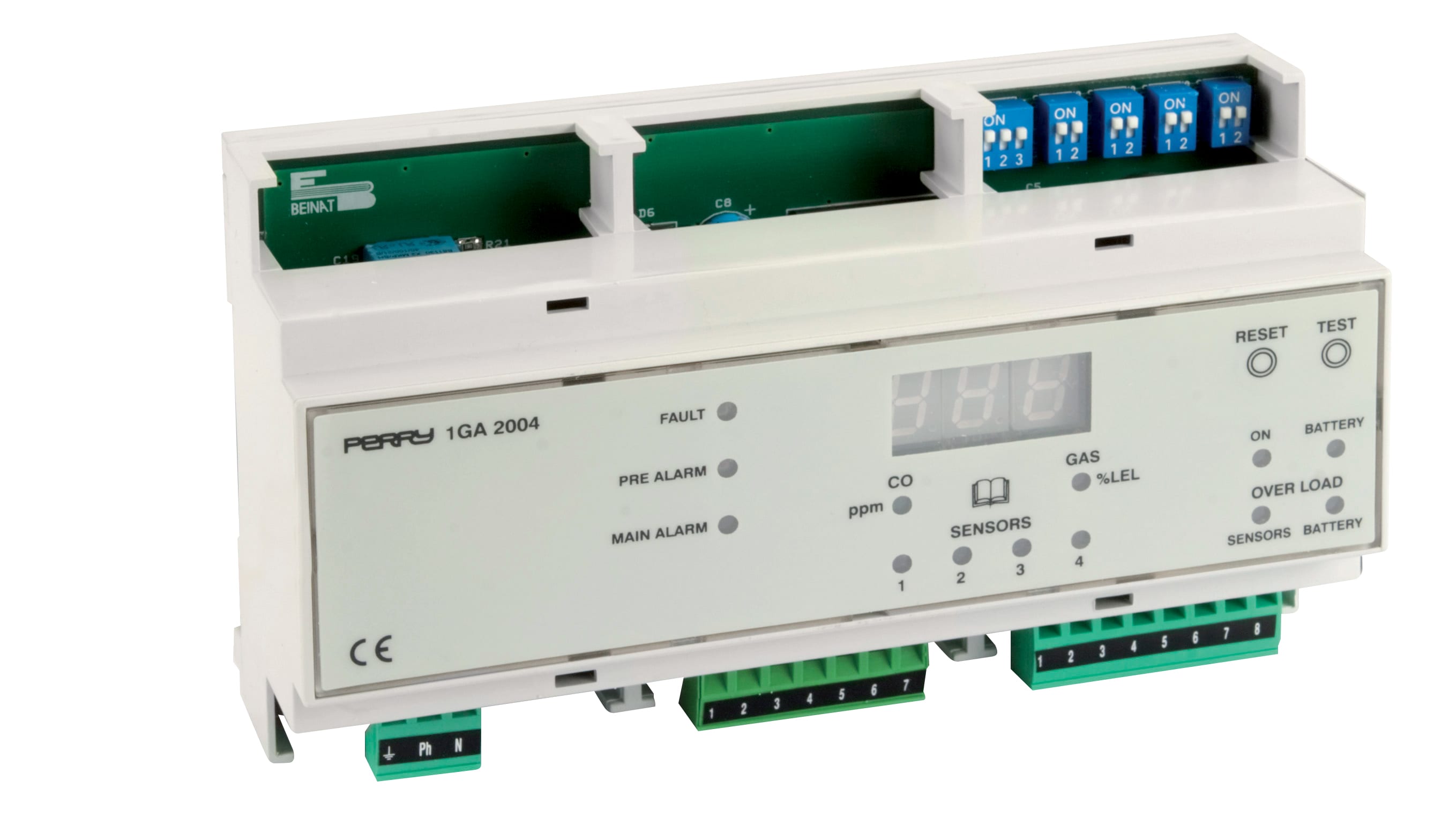 PERRY - PER1GA2004 CENTRALE 4 ZONE PER GAS MODULO DIN