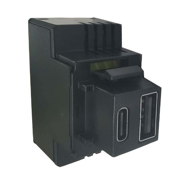 PERRY - PER1MCUSB002A ALIMENTATORE USB A-C 20W 3A PD NERO