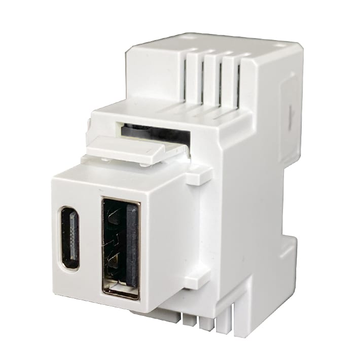 PERRY - PER1MCUSB002B ALIMENT. USB A-C 20W 3A PD BIANCO