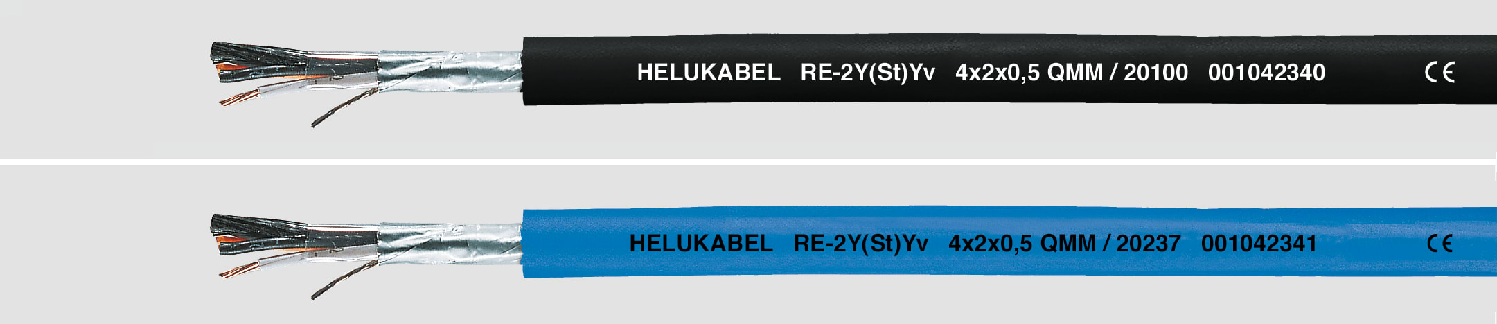 HELUKABEL ITALIA SRL - HLK20126M RE-2Y(ST)YV 2X2X1.3 QMM BLACK