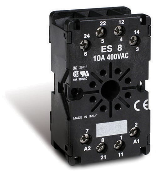 PERRY - PER1REES8 *ZOCCOLO OCTAL MORSETTI A BUSSOLA