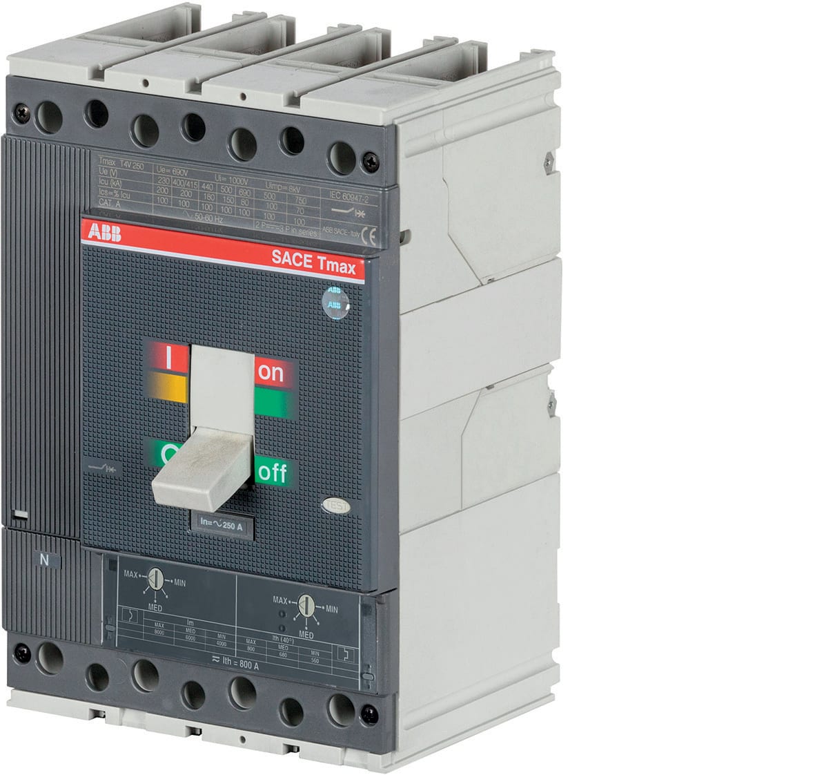 ABB SPA ABB1SDA054504R1 T4V250 TMA250-2500 4PFFC1150VAC/DC N100%