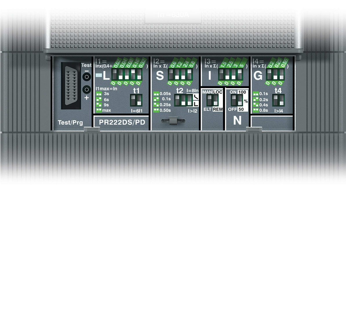 ABB SPA ABB1SDA055066R1 DIALOGO PR222DS/PD-LSI MOD.T4-5-6 (EXTR)