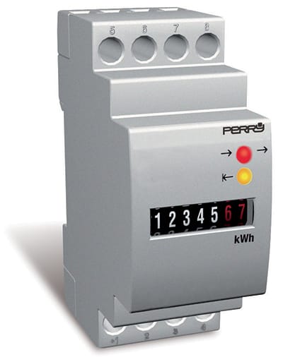 PERRY PER1SDSD05CEM/2 CONTATORE ENERGIA MONOFASE 2 DIN