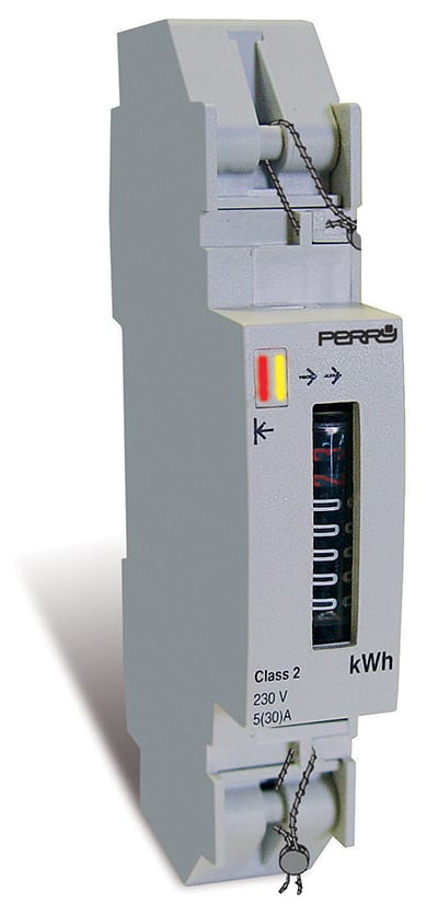 PERRY - PER1SDSD06CEM/1 CONTATORE ENERGIA MONOFASE 1 DIN