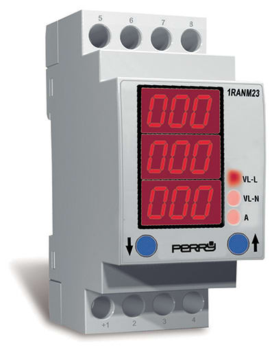 PERRY PER1SDSD10MT/2 MULTIMETRO TRIFASE 2 DIN