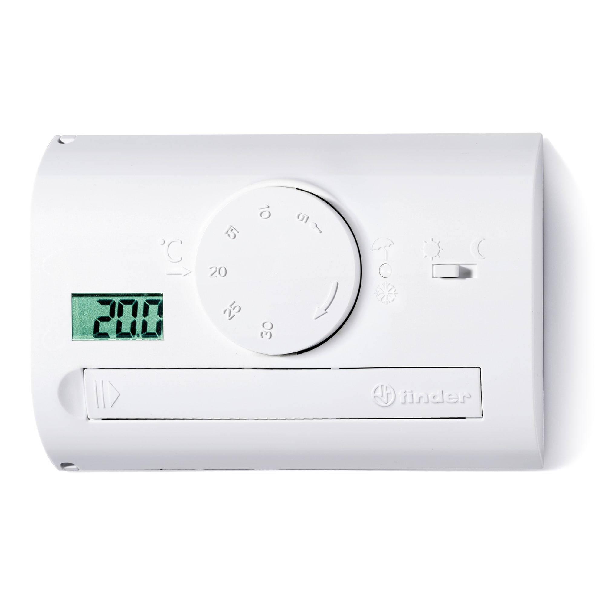 FINDER SPA FIN1T4190032000 TERMOSTATO DIGIT GRIGIO PARETE 1CO 5A BA