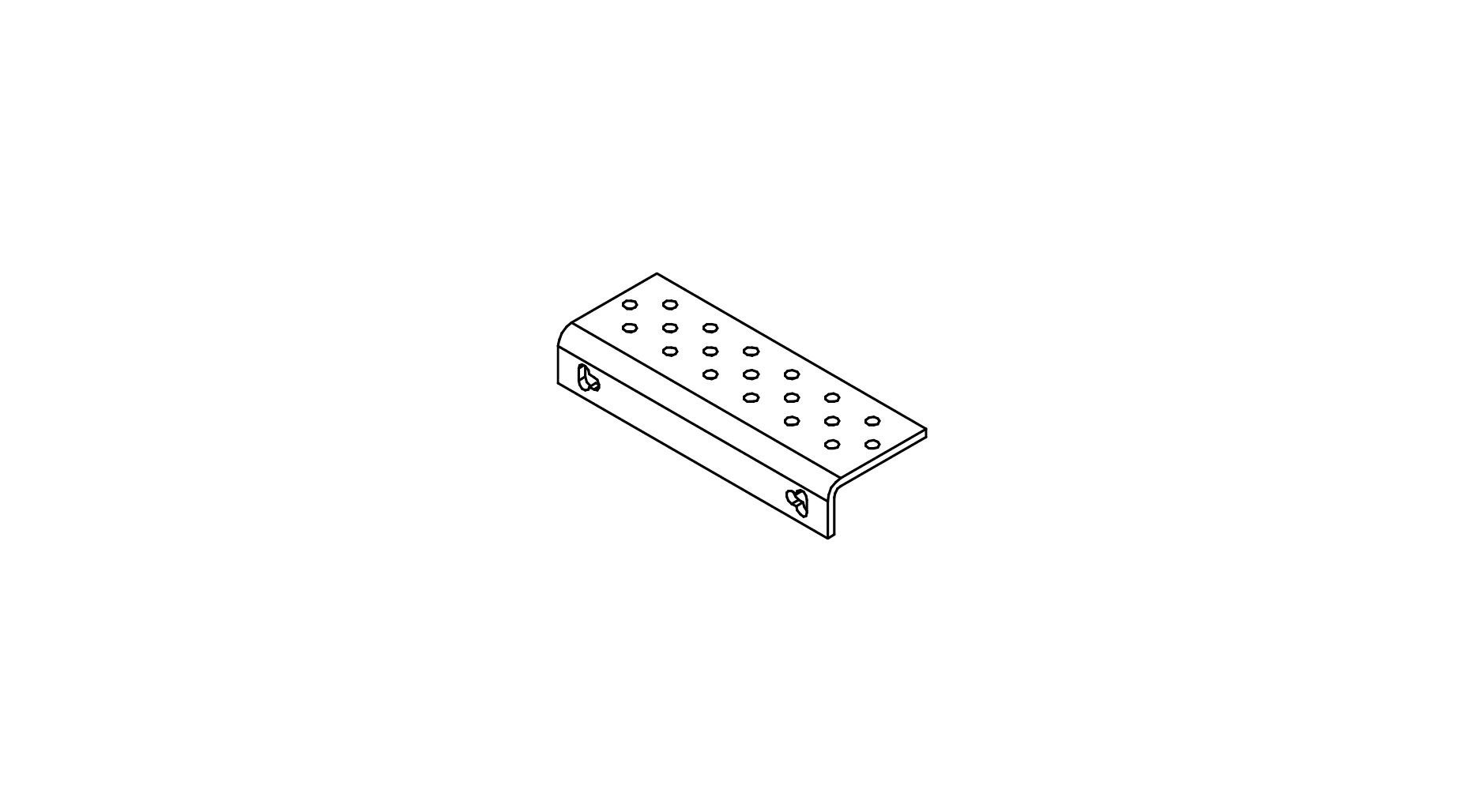 TARGETTI TAR1T9584 48V EVO TRACK BRACKET FOR TRIMLESS