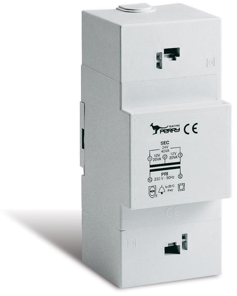 PERRY - PER1TDTR01409/N TRASF.MODUL.20VA S.INT.230/4-8-12V