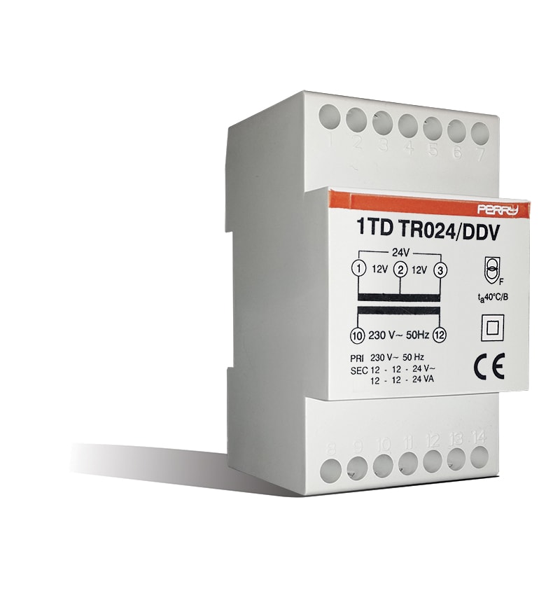PERRY PER1TDTR024/DDV TRASF.MODUL. 24VA 230/12-12-24V