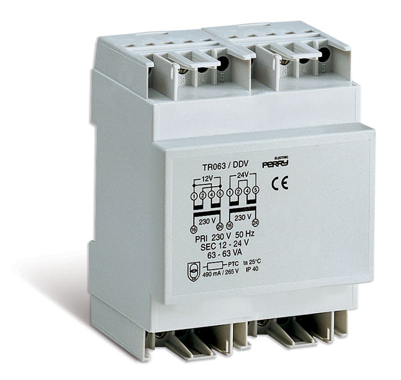 PERRY - PER1TDTR063/DDV TRASF.MODUL. 63VA 230/12-24V