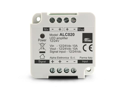 ALPHA ELETTRONICA SR ALPALC020 AMPLIFICATORE MONO STRIS.LED 12/24V 10A