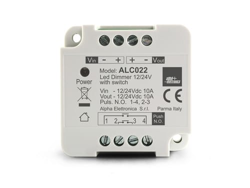 ALPHA ELETTRONICA SR ALPALC022 DIMMER LED MONO 12/24V 10A PULS.MINI
