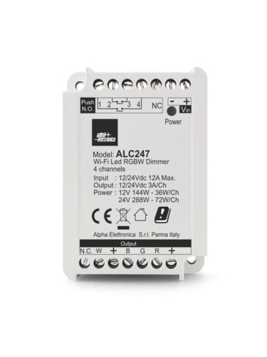 ALPHA ELETTRONICA SR ALPALC247 DIMMER STRISCE LED RGBW 12-24V WIFI