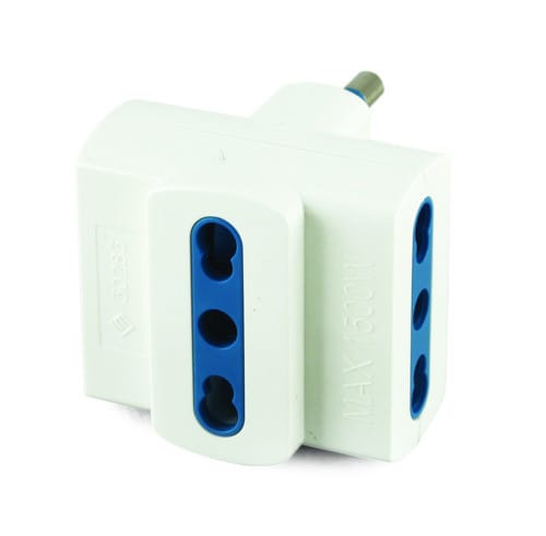 ALPHA ELETTRONICA SR ALP23-51B ADATT.DA SPINA 16A A 3 PR.BIPAS BIA POLY