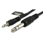 ALPHA ELETTRONICA SR - ALP11-3-010B Cable from Stereo jack plug Ø3.5 to Stereo jack plug Ø6.3 - 1,5m