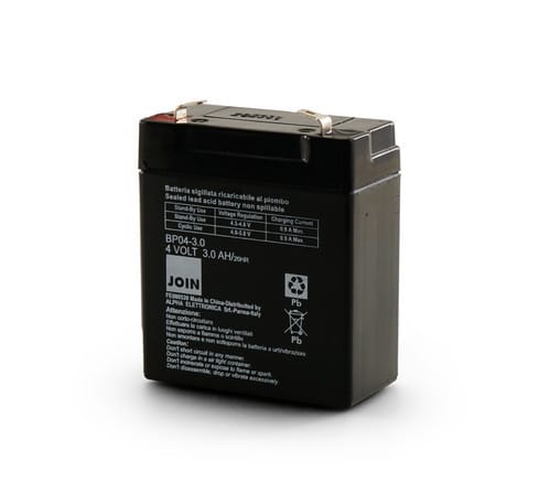 ALPHA ELETTRONICA SR ALPBP04-3.0 BATT. PIOMBO 4V 3.0AH CON FASTON