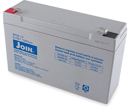 ALPHA ELETTRONICA SR ALPBP06-12 BATT. PIOMBO 6V 12 A CON FASTON