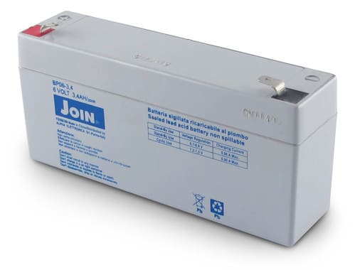 ALPHA ELETTRONICA SR ALPBP06-3.4 BATT. PIOMBO 6V 3.4 A CON FASTON