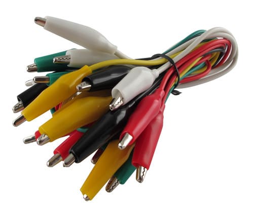 ALPHA ELETTRONICA SR ALP21-20 KIT 10 CAVETTI CON COCCODRILLI VARI COLO