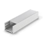 ALPHA ELETTRONICA SR - ALPJO380/086-22P Aluminum profile with flat transparent PC cover - 2m