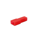 ALPHA ELETTRONICA SR - ALP22-2 Faston cover for 6,35mm socket - Red